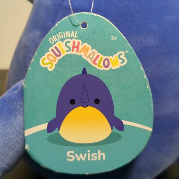 "Swish" 8" Squishmallow Swordfish Plush - Picture 5 of 6